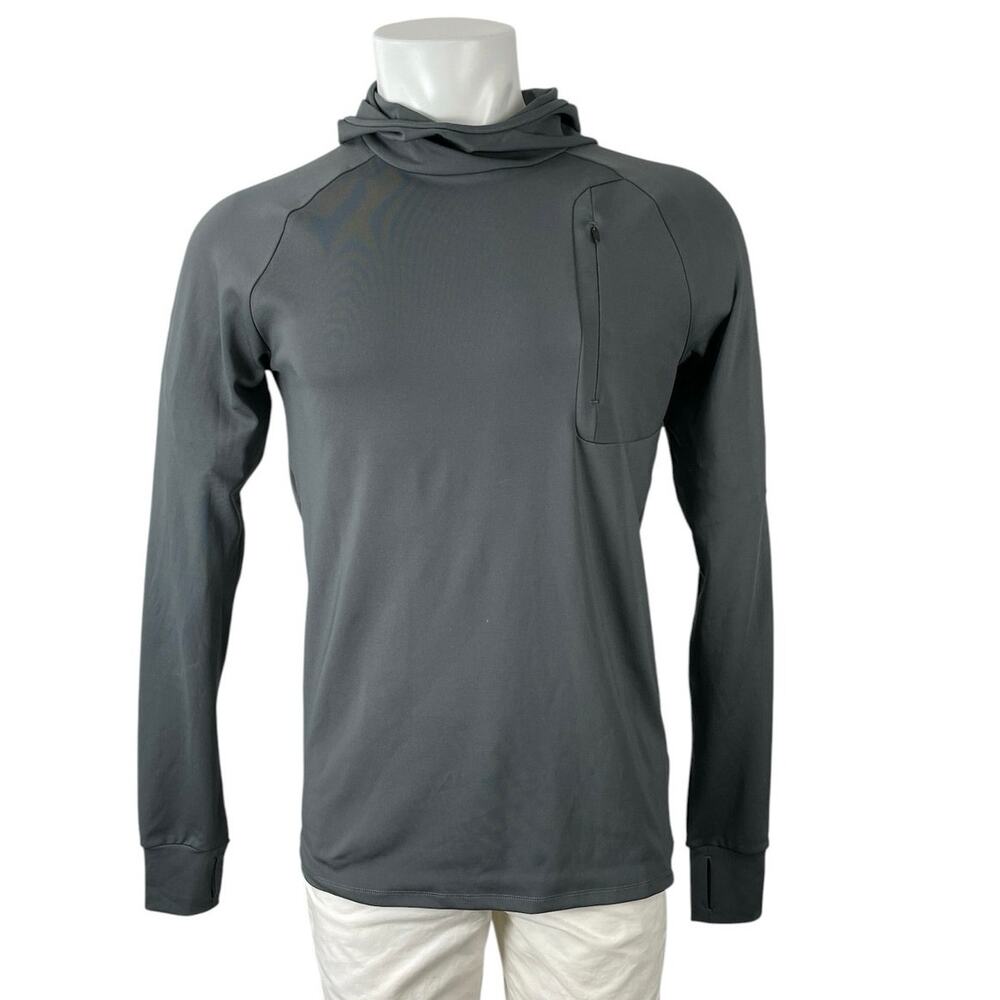 ASOS 4505 Men's Dark Gray Hoodie Long Sleeve Athletic Sweatshirt Top Size L
